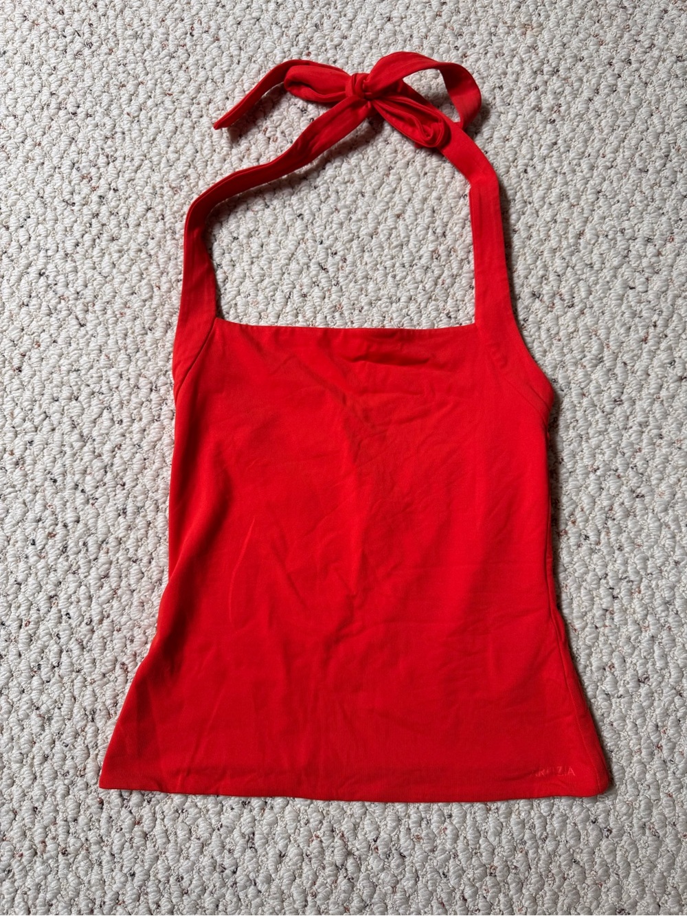 Aritzia Red Halter Tie-Neck Camisole